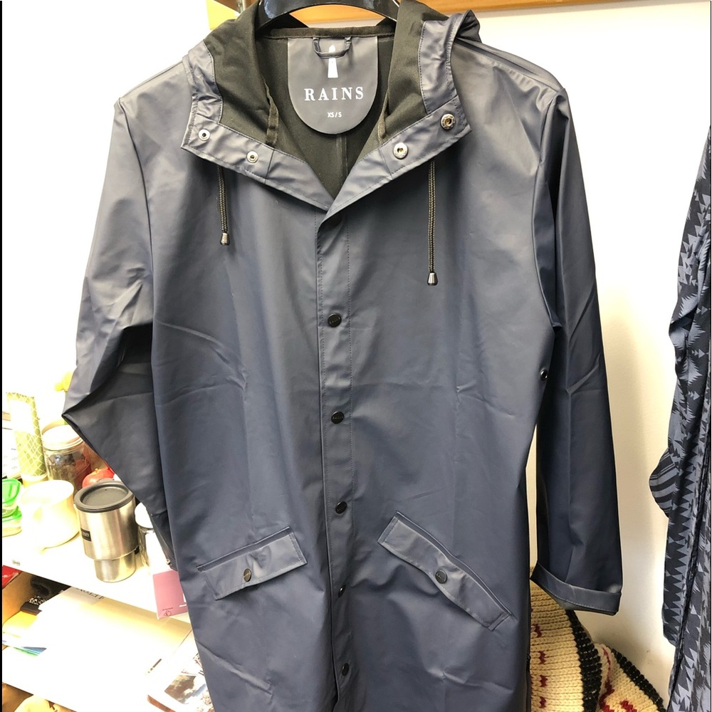 Navy Rains long jacket